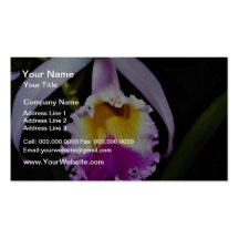 Orchidée, fleurs de trianae de cattleya (Colombie) Cartes De Visite Professionnelles