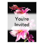 Orchidée rose faire-parts