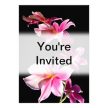Orchidée rose faire-parts