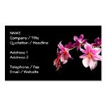 Orchidée rose modèles de cartes de visite