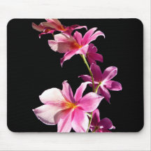 Orchidée rose tapis de souris