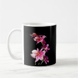 Orchidée rose tasse à café