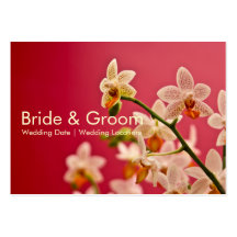 Orchidée rouge • Carte de visite de site Web de ma