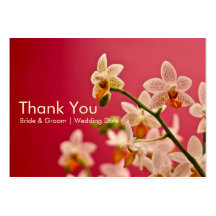 Orchidée rouge • Étiquettes de faveur de mariage Cartes De Visite Professionnelles