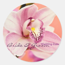 Orchidée • Sauvez l'autocollant de date