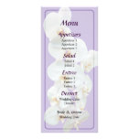 Orchidées blanches de Phalaenopsis épousant le men Double Carte