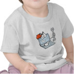ordinateur portable idiot de bande dessinée de rép t-shirt