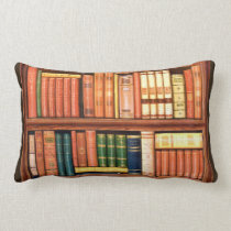Oreiller antique de Lumbar d'étagère de bibliothèq oreillers american