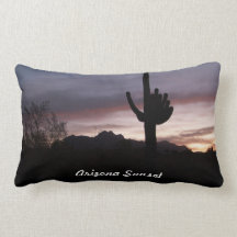 Oreiller de coucher du soleil de l'Arizona
