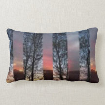 Oreiller de coucher du soleil de lever de soleil