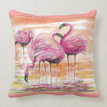 Oreiller de flamants