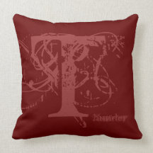 Oreiller de monogramme/cheval