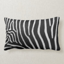 Oreiller de motif de rayure de zèbre