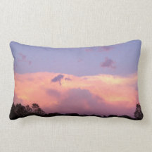 Oreiller orageux de coucher du soleil