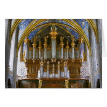Organe de cathédrale d'Albi, France Carte De Vœux
