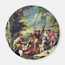 Orgie chez Andros après une peinture Aimants