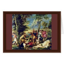 Orgie chez Andros après une peinture Cartes De Vœux