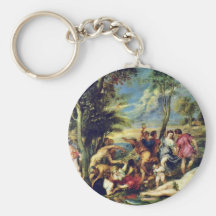 Orgie chez Andros après une peinture Porte-clé