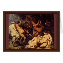 Orgie par Rubens Peter Paul (la meilleure qualité) Cartes De Vœux