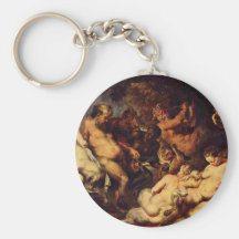 Orgie par Rubens Peter Paul (la meilleure qualité) Porte-clés