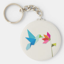 Origami de Colibri Porte-clés