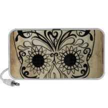 Original Drawn By Artist Sugar Skull Laptop Speaker