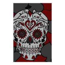 Original Drawn By Artist Sugar Skull Personalized Stationery