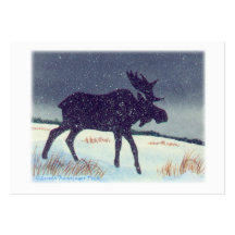 Orignaux de Snowdusted Cartes De Visite Personnelles