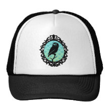 Ornated a encadré le hibou casquettes de camionneur