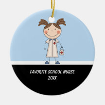 Ornement adorable d'infirmière d'école