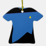 Ornement bleu de chemise de MoonBase