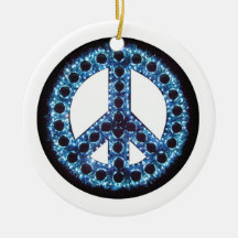 Ornement bleu de paix