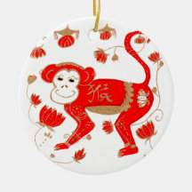Ornement chinois d'astrologie de singe