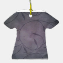 Ornement customisé de porcelaine de T-shirt