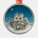 Ornement d'ange de Noël de chat