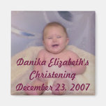 Ornement, Danika Elizabeth'sChristeningDecember… Magnets Pour Réfrigérateur