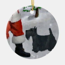 Ornement d'arbre de Noël de Terrier d'écossais