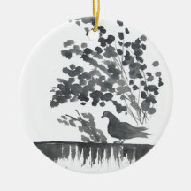 Ornement d'art d'oiseau de pigeon
