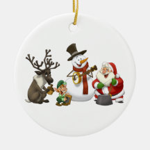 Ornement de bande de cruche de Noël