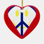 Ornement de bonheur d'amour de paix