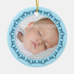 Ornement de cadre de photo de bébé