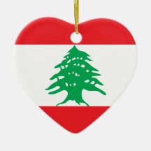 Ornement de drapeau du Liban