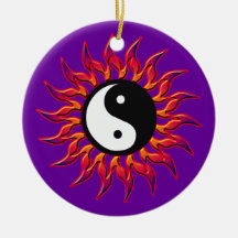 Ornement de flamber Yin Yang Sun