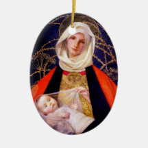 Ornement de Jésus de Mary et de bébé