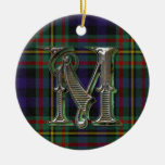 Ornement de monogramme de plaid de MacLellan