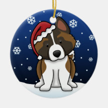 Ornement de Noël d'Akita de bande dessinée de Kawa