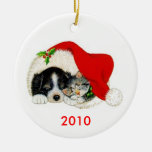 Ornement de Noël de chien et de chat