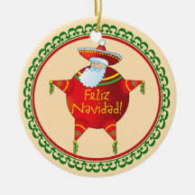 Ornement de Noël de Feliz Navidad