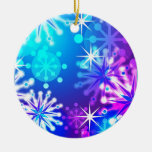 Ornement de Noël de flocons de neige de Valuegem