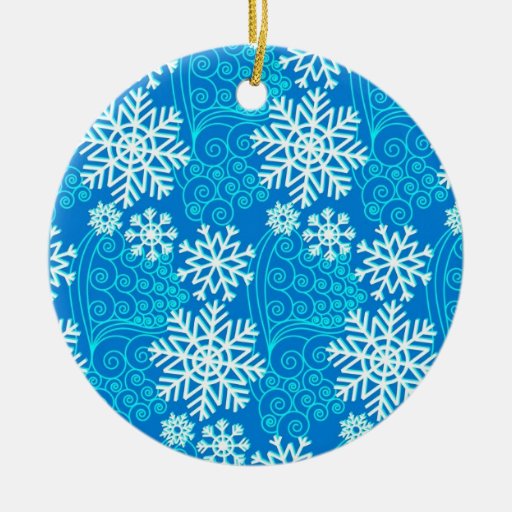 Ornement de Noël de flocons de neige de Valuegem